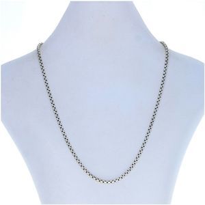 Chamilia 925 Sterling Silver Box Chain Charm Necklace For Pandora Bracelets
